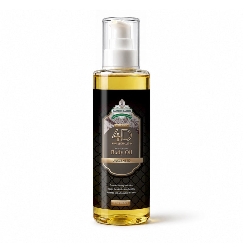 Garner's Garden 4D Hyaluronic Acid Body Oil Body Oil White Smoke Unscented / 8oz