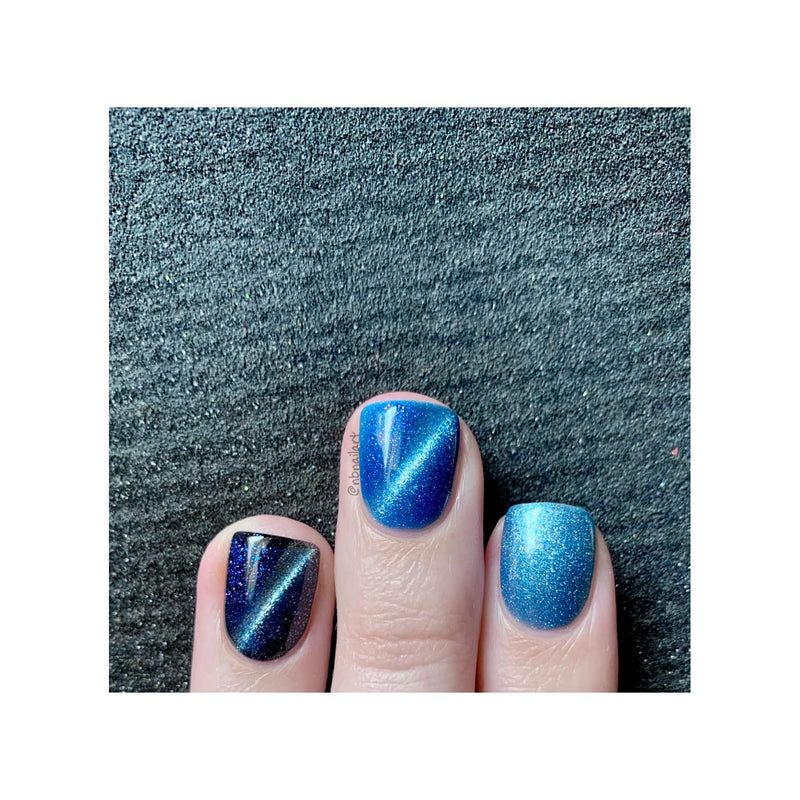 UberChic Beauty Calm Before The Storm - Cats Eye Iridescent Gel Polish Gel Polish Dark Slate Gray