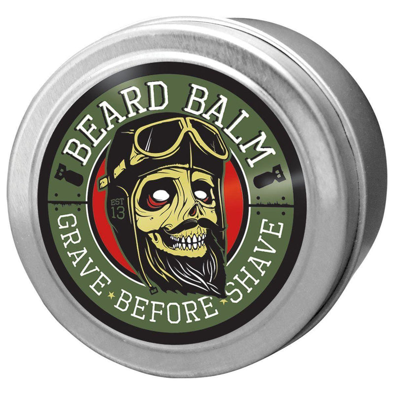 Grave Before Shave 4 OZ. BIG TINS GRAVE BEFORE SHAVE BEARD™  BALM Balms Dark Slate Gray ORIGINAL "OG" BLEND 4 oz. Tin
