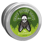Grave Before Shave 4 OZ. BIG TINS GRAVE BEFORE SHAVE BEARD™  BALM Balms Dark Gray OUTDOORSMAN BLEND 4 oz. Tin