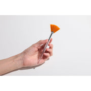 ZAQ Skin & Body Fan Mask Brush with Synthetic Bristles & Acrylic Handle Lavender