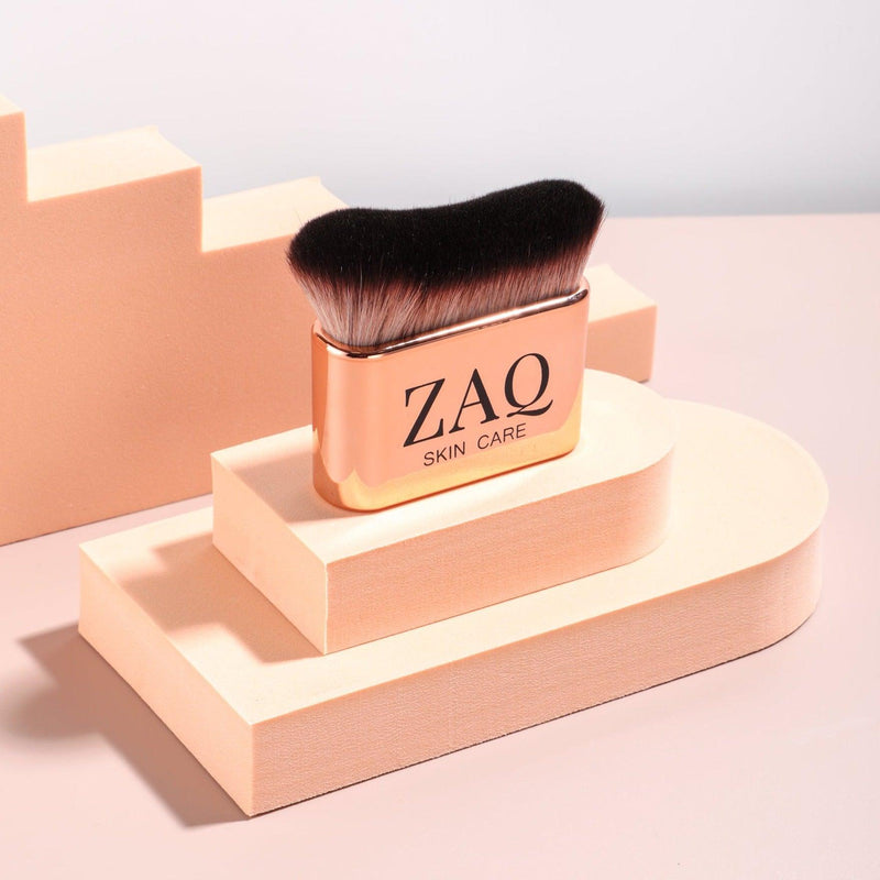 ZAQ Skin & Body Blending Liquid Foundation Kabuki Brush Misty Rose