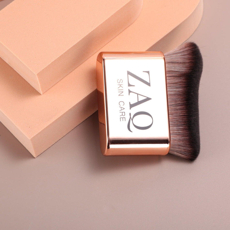 ZAQ Skin & Body Blending Liquid Foundation Kabuki Brush Dark Gray