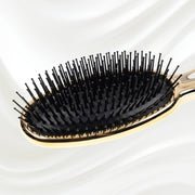 KOH-I-NOOR Beauty USA Metallic Pneumatic Oval Synthetic Pin Hairbrush Hair Brush White Smoke Chrome / Small,Gold / Small,Chrome / Large,Gold / Large