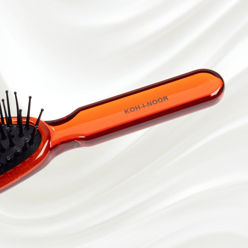 KOH-I-NOOR Beauty USA All Seasons Synthetic Pin Hair Brush - Pneumatic Cushion for Thick & Coarse Hair Hair Brush Lavender Rose pink / Large,Coral red / Large,Petroleum Blue / Large,Rose pink / Small,Coral red / Small,Petroleum Blue / Small