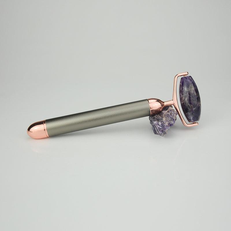 ZAQ Skin & Body ZAQ Roll-On Amethyst W-Sonic Vibrating Face Roller Light Gray
