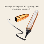 EpiLynx No-Glue Lash Kit – Waterproof Liner, Reusable Lashes & Vegan Formula Beige Dramatic False Lashes,Natural Looking Lashes