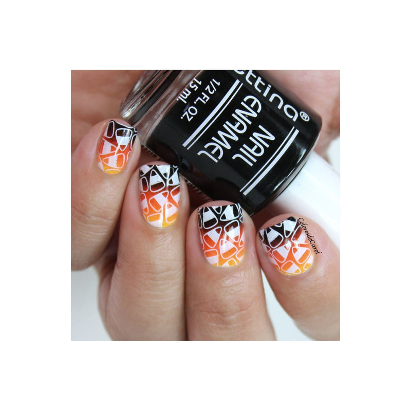 UberChic Beauty Halloween-01 Stamping Plate Rosy Brown