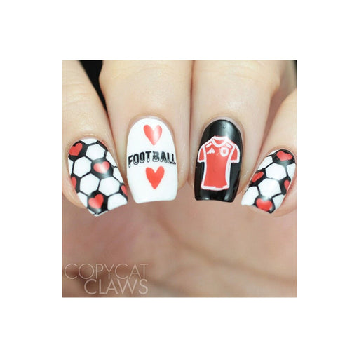 UberChic Beauty Soccer Love Stamping Plate Rosy Brown