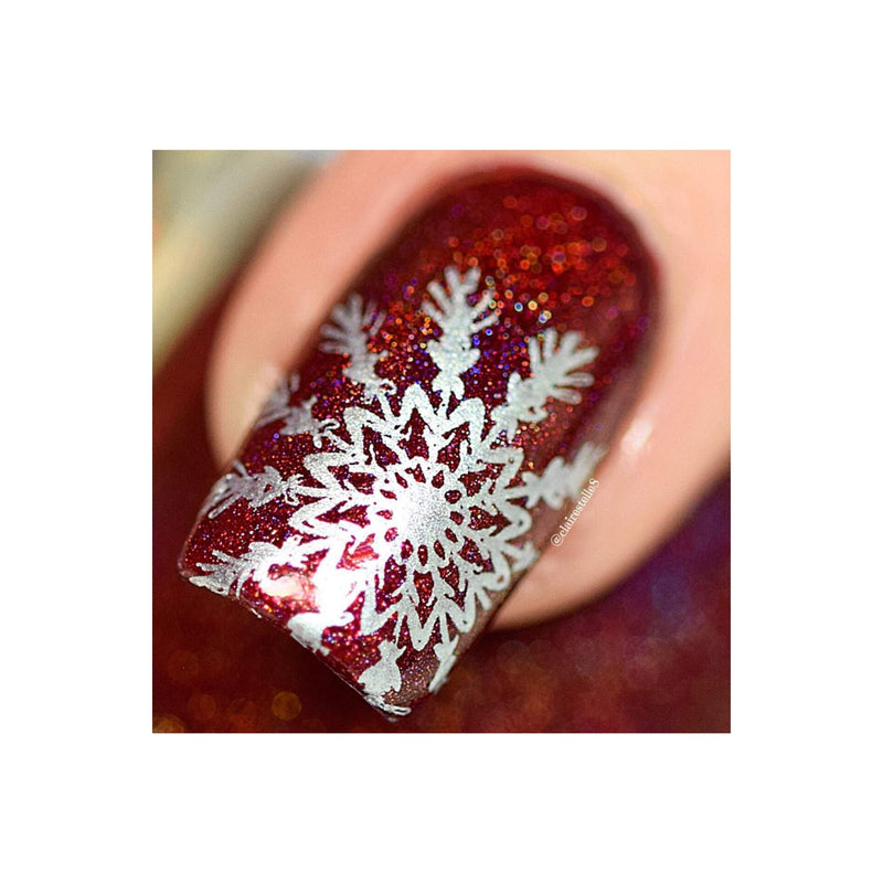 UberChic Beauty Holiday Spirit, (Christmas-01) Stamping Plate Saddle Brown