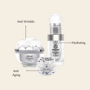 EpiLynx Wrinkle Smoothing Hydration Set for Sensitive Skin – Vegan, Gluten-Free 3-Piece Brightening & Firming Collection Face Creams Beige
