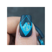 UberChic Beauty Modern Mountainscapes Stamping Plate Dark Slate Gray