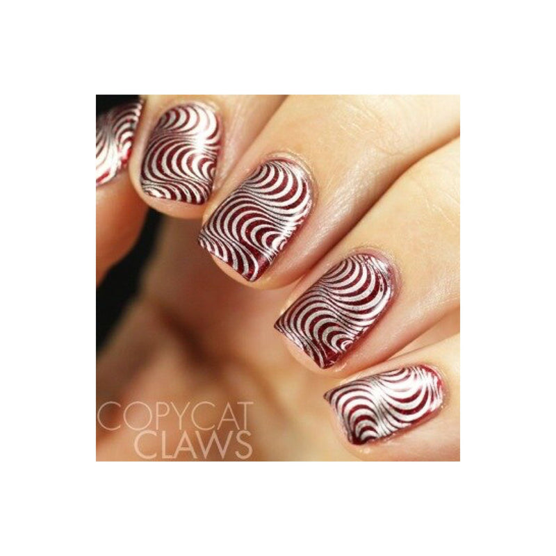 UberChic Beauty Op Art Magic Stamping Plate Tan