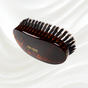 KOH-I-NOOR Beauty USA Jaspè Military Boar Bristle Brush - Men's Hair & Beard Grooming Hair Brush Lavender Boar Bristles / Large,Boar Bristles / Small