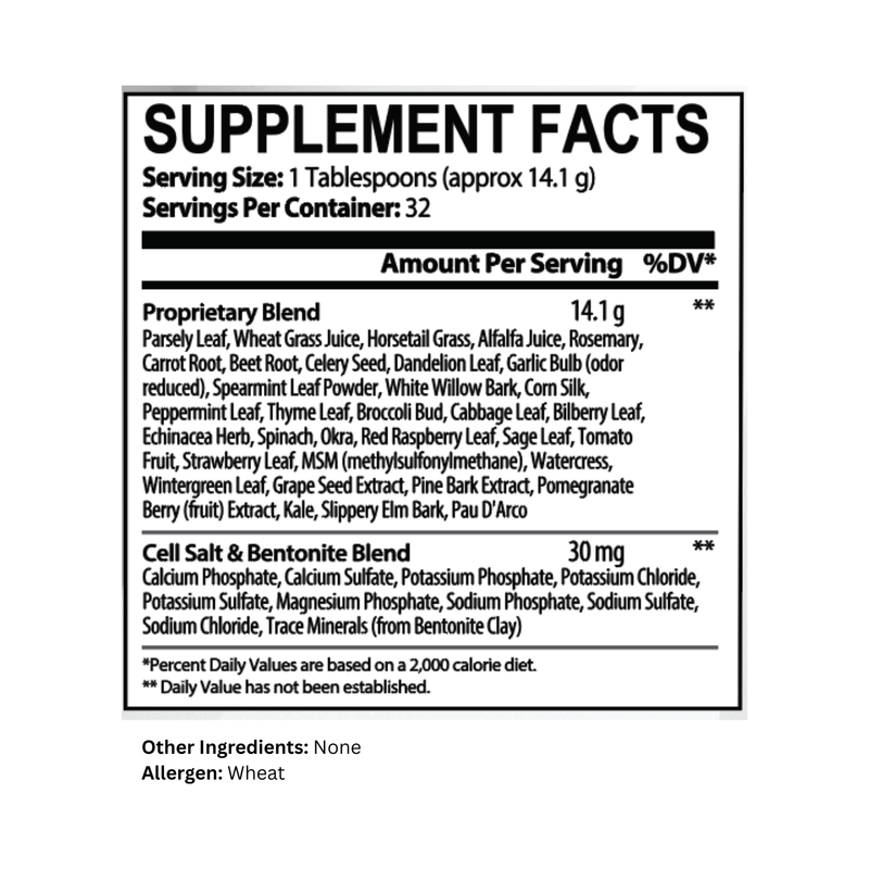 Energi Nutrition Mega Greens - Powder Supplement White Smoke