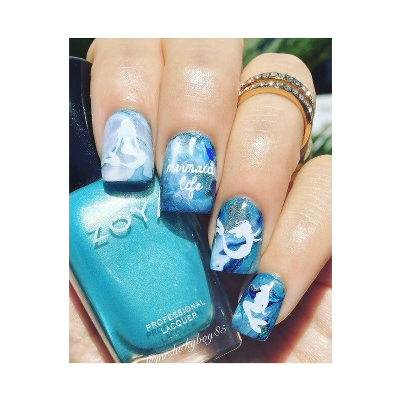 UberChic Beauty Mermaid Life Stamping Plate Gray