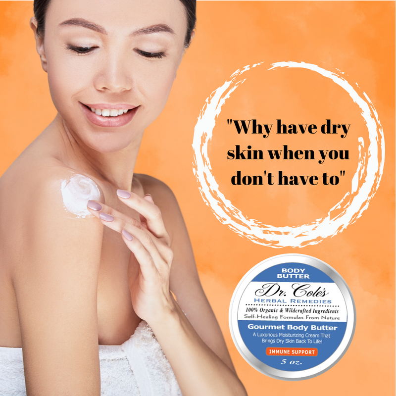 COLEHERBALS LLC 37 - Dr. Cole's Gourmet Body Butter - IMMUNE SUPPORT Herbal Sandy Brown