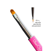UberChic Beauty Oval Gel Clean Up Brush - Pink Brush Dark Slate Gray