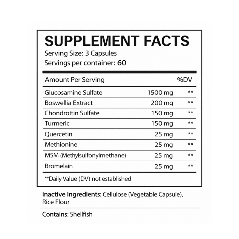 Energi Nutrition Joint Complex Supplement White Smoke