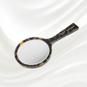 KOH-I-NOOR Beauty USA Luxury Hand Mirror - Garden Green Acetate with German Glass Mirror Lavender