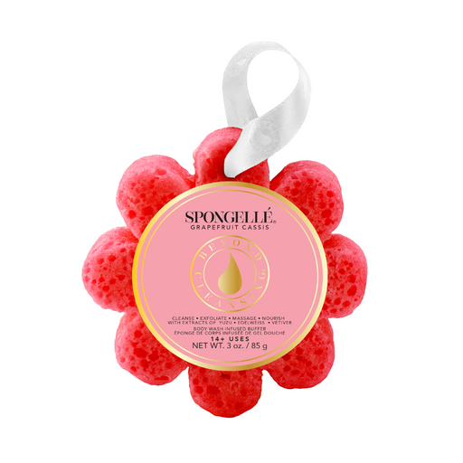 Spongellé Grapefruit Cassis | Wild Flower Body Wash Infused Buffer Dark Salmon
