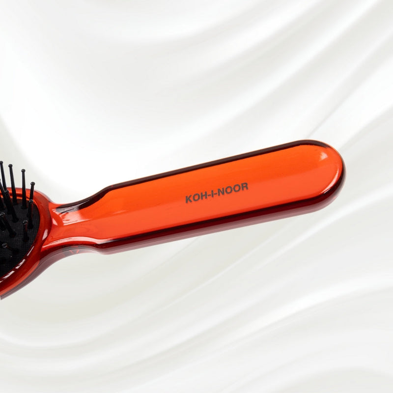 KOH-I-NOOR Beauty USA All Seasons Synthetic Pin Hair Brush - Pneumatic Cushion for Thick & Coarse Hair Hair Brush Lavender Rose pink / Large,Coral red / Large,Petroleum Blue / Large,Rose pink / Small,Coral red / Small,Petroleum Blue / Small