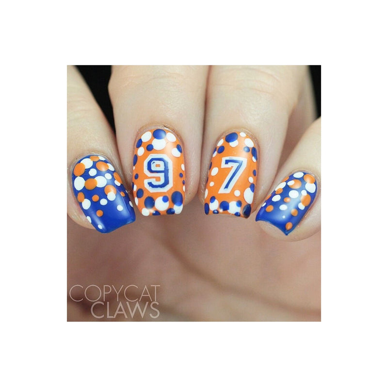 UberChic Beauty Numbers-01 Stamping Plate Rosy Brown