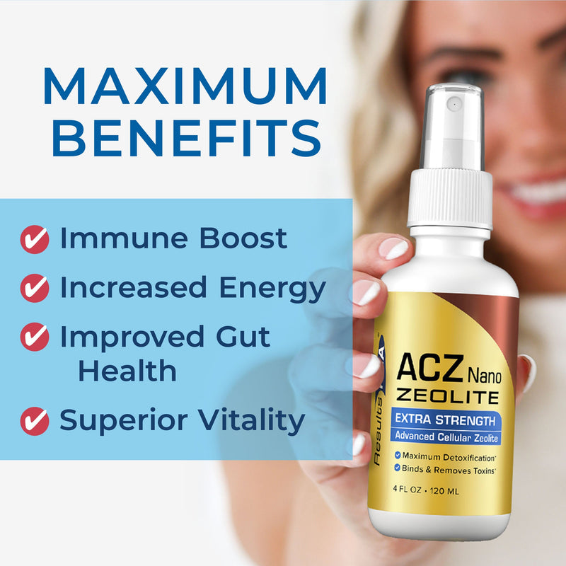 Results RNA ACZ Nano Zeolite Extra Strength Light Gray 2 oz (30 Day Supply),4 oz (60 Day Supply)