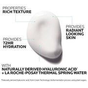 La Roche-Posay La Roche-Posay Hydraphase HA Rich Hyaluronic Acid Face Cream 1.69 oz Face Cream Black