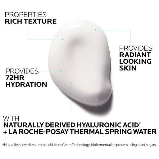 La Roche-Posay La Roche-Posay Hydraphase HA Rich Hyaluronic Acid Face Cream 1.69 oz Face Cream Black