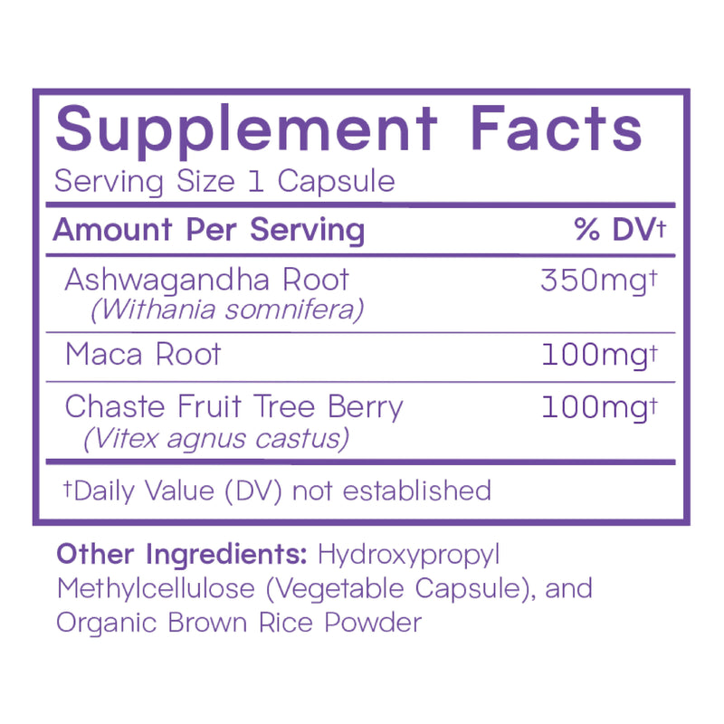 Proov Luteal Love Implantation Supplement Support Lavender