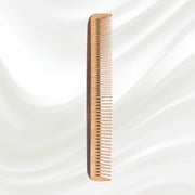 KOH-I-NOOR Beauty USA Legno Beech and Kotibe Wood Wide and Close Spread Tooth Comb Comb Light Gray Large