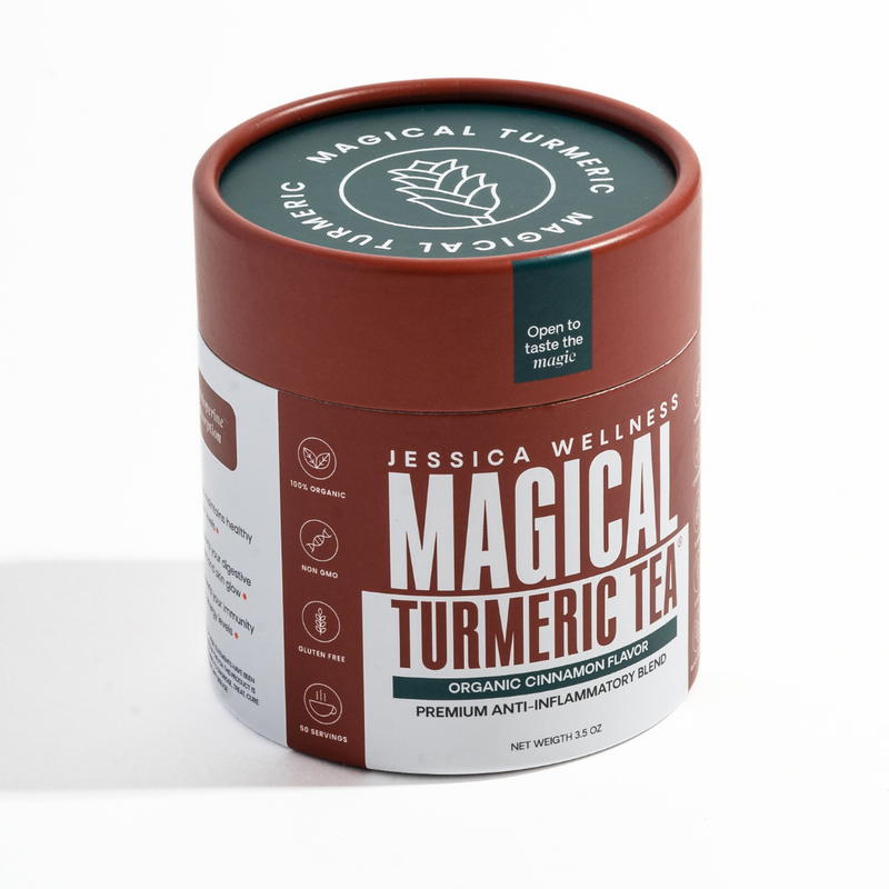 Jessica Wellness Shop Magical Turmeric Tea Cinnamon Dark Olive Green