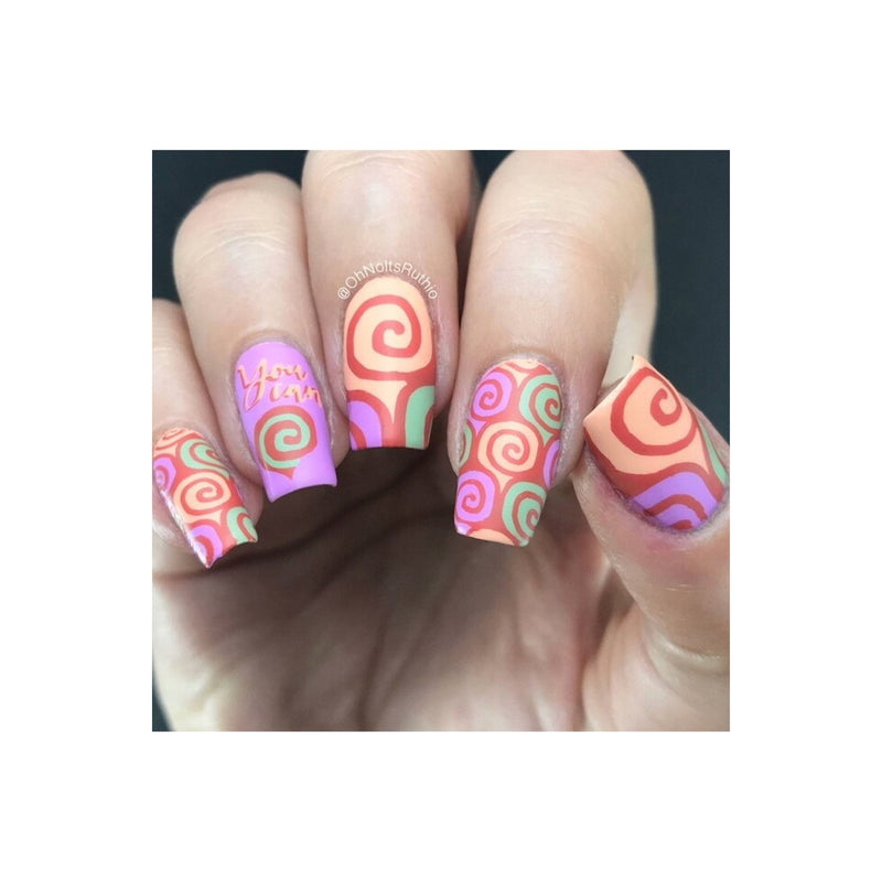 UberChic Beauty Collection 25 Stamping Plate Rosy Brown