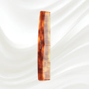 KOH-I-NOOR Beauty USA Jaspè Dual-Tooth Comb - Wide & Narrow Teeth for Detangling & Smoothing Combs Tan Large,Medium,Small