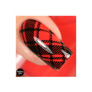 UberChic Beauty Pretty In Plaid-01 Stamping Plate Black