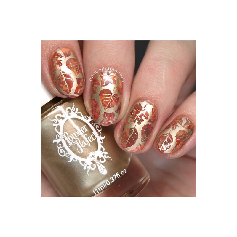 UberChic Beauty Lovely Leaves-01 Stamping Plate Rosy Brown