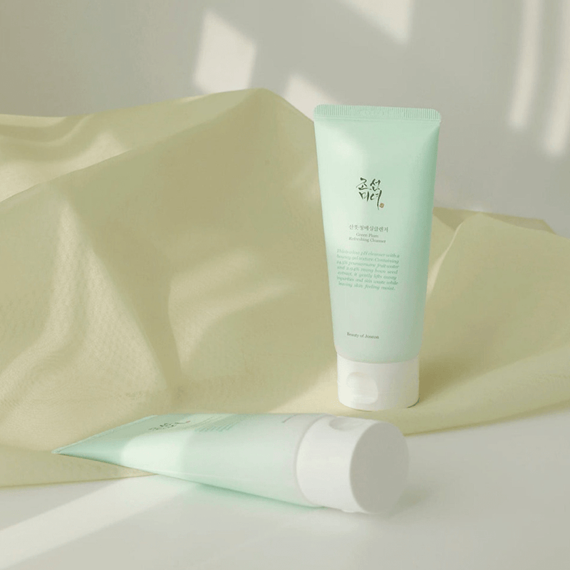 AsiaBeautyMall Beauty Of Joseon Green Plum Refreshing Cleanser Face Cleanser Dark Gray 100mL,200mL