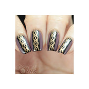UberChic Beauty Art Deco Flair Stamping Plate Rosy Brown