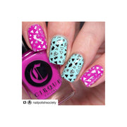 UberChic Beauty Wild West-02 Stamping Plate Pale Violet Red