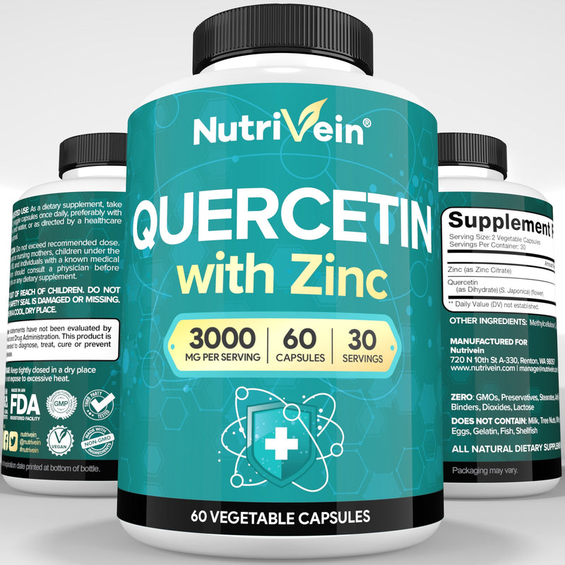 Nutrivein Nutrivein Zinc Quercetin Combined Supplement M6-W6D5-W1ZN Lavender