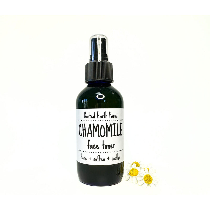 Rooted Earth Farm + Apothecary Chamomile Face Toner Face Toners Dark Slate Gray 4 oz