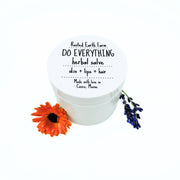 Rooted Earth Farm + Apothecary Do Everything Salve Herbal Salves + Balms White Smoke 4 oz jar