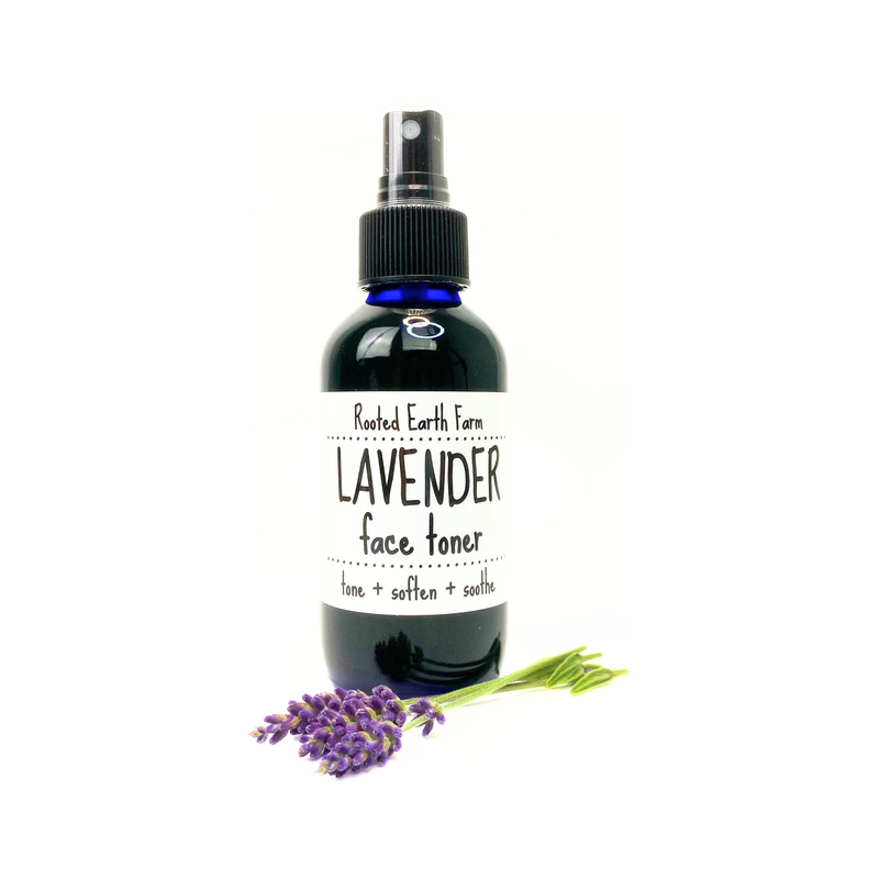 Rooted Earth Farm + Apothecary Lavender Face Toner Face Toners White Smoke 4 oz