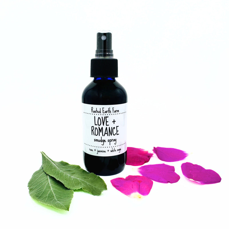 Rooted Earth Farm + Apothecary Love + Romance Smudge Spray Smudge Sprays White Smoke 4 oz