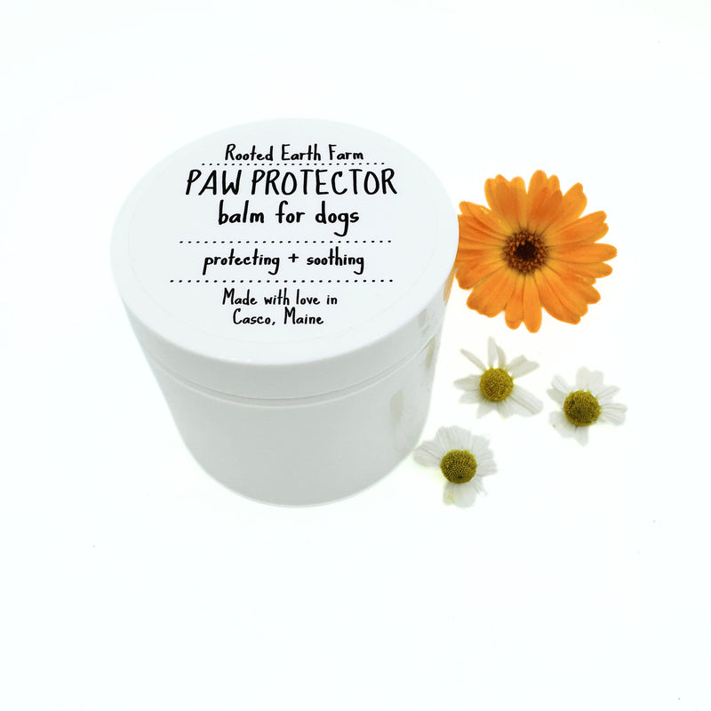Rooted Earth Farm + Apothecary Paw Protector Balm Pet Care White Smoke 4 oz