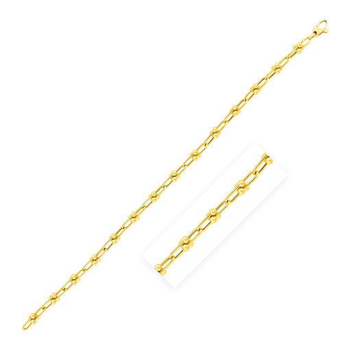 Bids.com Jax Chain in 14k Yellow Gold (3.0 mm) Necklaces White Smoke 18 / Yellow Gold