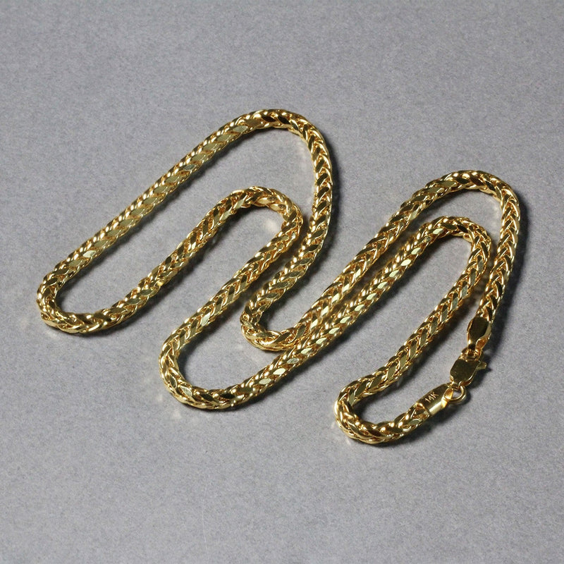 Bids.com 3.15mm 14k Yellow Gold Diamond Cut Round Franco Chain Necklaces Dark Gray 18 / Yellow Gold,20 / Yellow Gold,24 / Yellow Gold