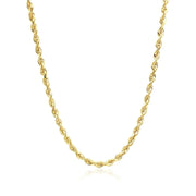 Bids.com 2.75mm 10k Yellow Gold Solid Diamond Cut Rope Chain Necklaces White Smoke 18 / Yellow Gold,20 / Yellow Gold,22 / Yellow Gold,24 / Yellow Gold