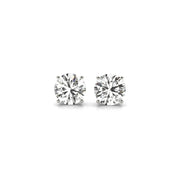 Bids.com 2 cttw Certified IGI Lab Grown Round Diamond Stud Earrings 14k White Gold (G/VS2) Earrings White Smoke White Gold